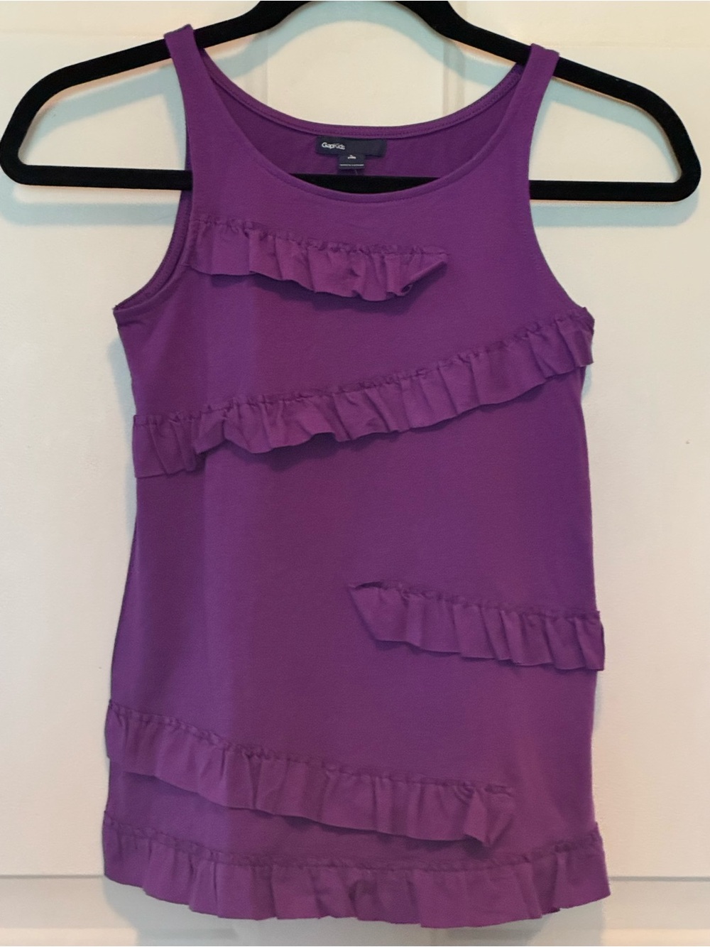 NWT Gap Purple Ruffle Tank Top